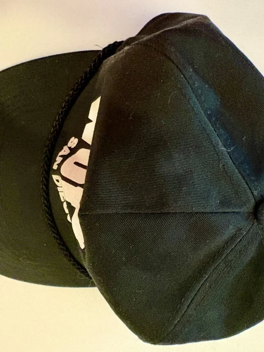 Vintage Black WOLF'S San Diego Bar Hat/Cap